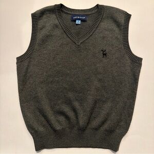 Andy & Evan Boys Gray Pullover Sleeveless Vest Size 6